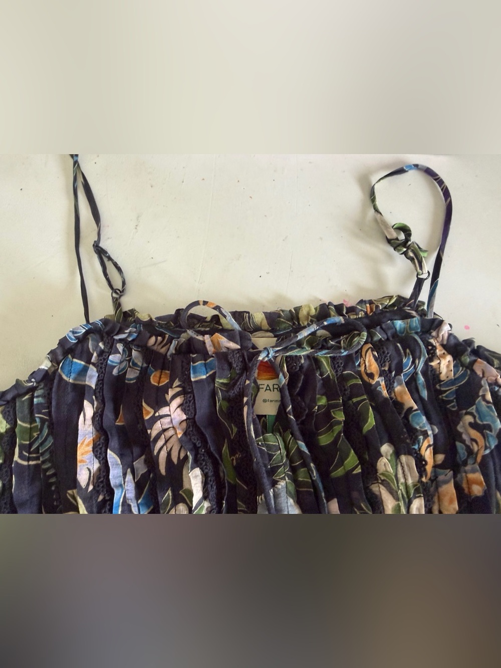 FARM dark blue maxi dress - Picture 10 of 11